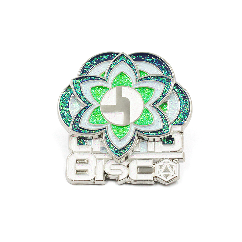 Custom Glitter Lapel Pin Custom Glitter Lapel Pin