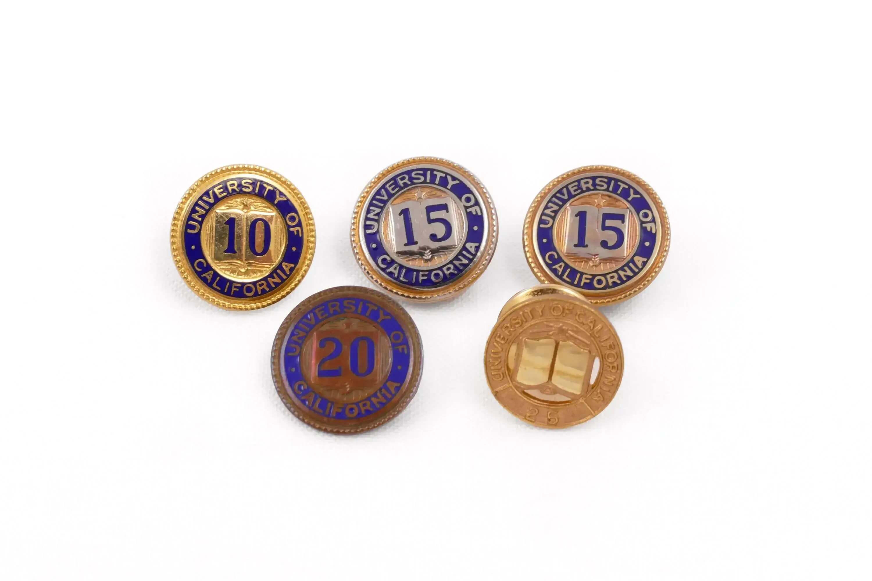 Gold University Years of Service Pins Gold University Years of Service Pins