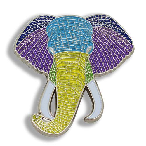 Elephant Animal Soft Enamel Metal Lapel Pin