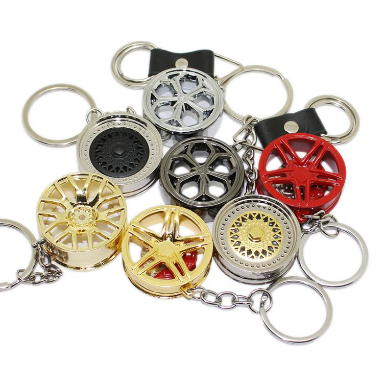 Professional Manufacture Metal Auto Turbo Keychain