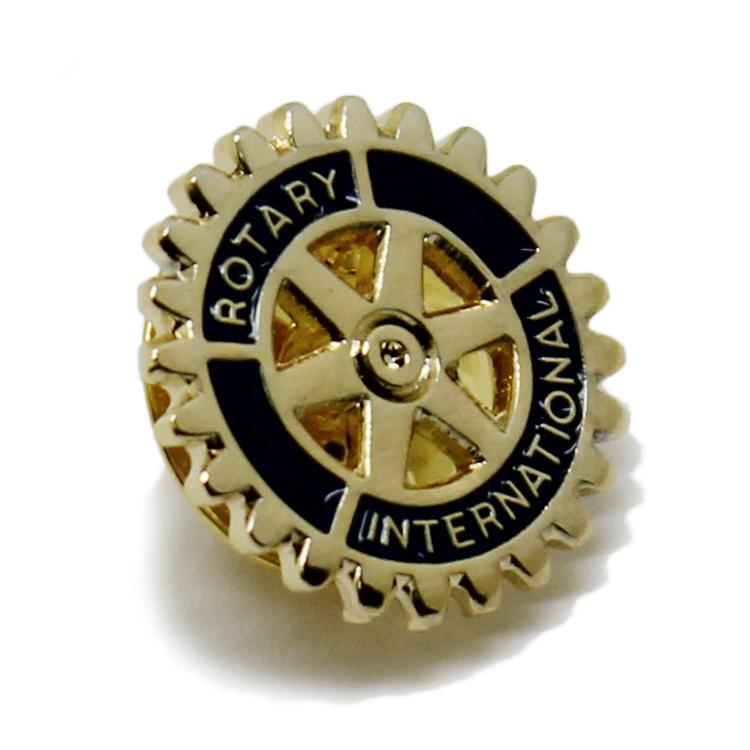 Gold Plaitng Custom Metal Rotary Lapel Pin