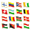 Custom Metal All World Soft Hard Enamel Flag Lapel Pin