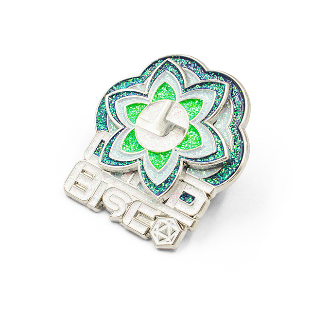 Custom Glitter Enamel Pin