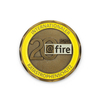 Unique challenge coins featuring 3D soft enamel raised numbers and logo for milestone celebration