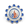 Gear Lapel Pin - Custom Hard Enamel Technical Design
