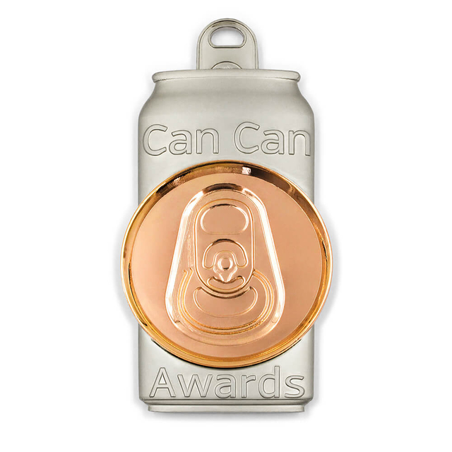 Custom Can-Shaped Medal Design - Unique Award Medal