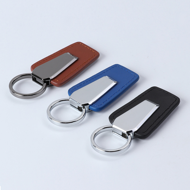 Custom Bulk Leather Keychains For Engraving Men Leather