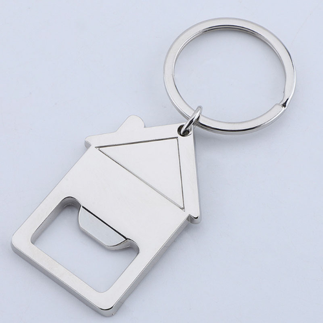 Keychain Bulk Custom House Shape Bottle Opener Keychains