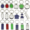 Irregular Shaped Custom Logo Blank Metal Keychain