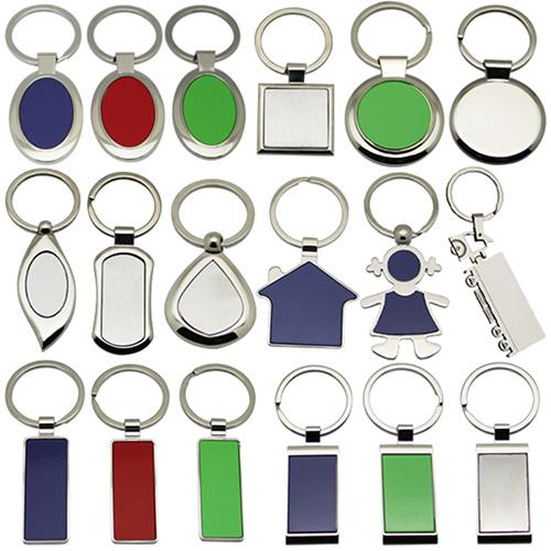 Irregular Shaped Custom Logo Blank Metal Keychain
