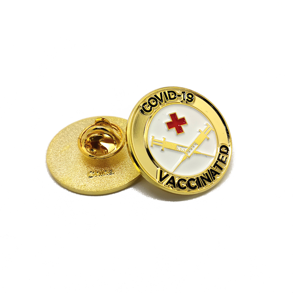 Which materials can be selected for common customized pin badges for enterprises?