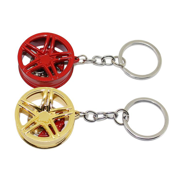Professional Manufacture Metal Auto Turbo Keychain
