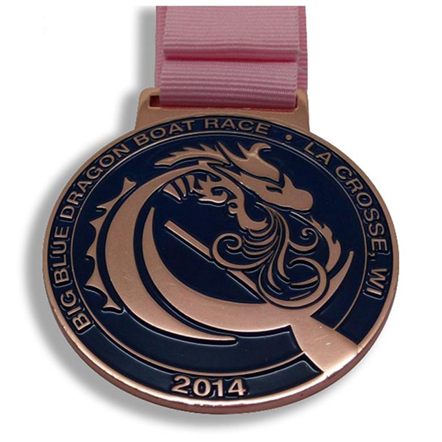 Soft Enamel Dargon Boat Award Metal Medal