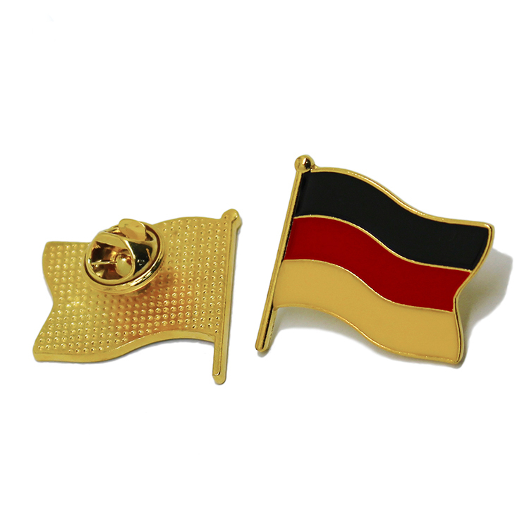 Metal Soft Enamel Country Flag Lapel Pin