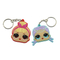 Little Girl Cartoon Soft Rubber Keyring