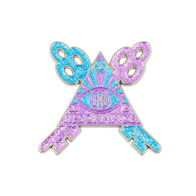 Custom Glitter Enamel Pin