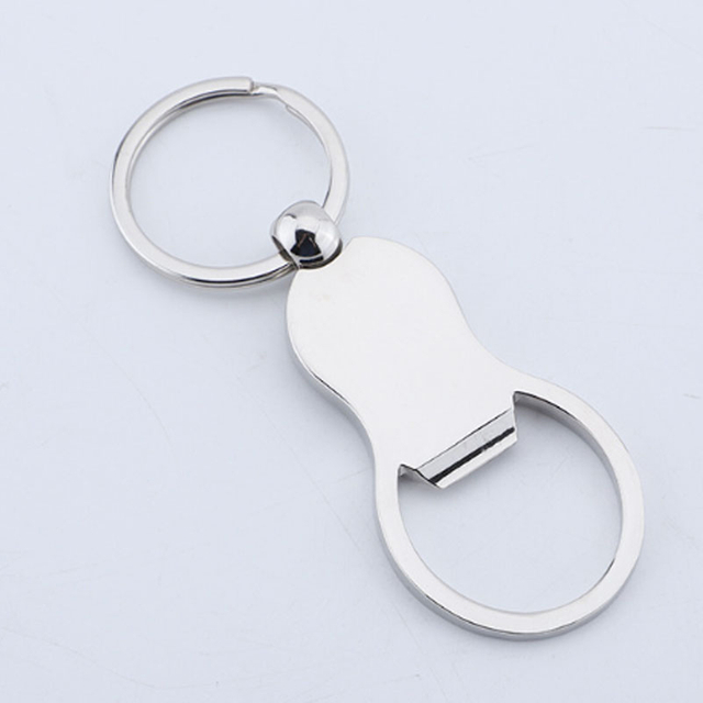 Bulk Custom Logo Design Blank Bottle Opener Keychain 