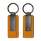 Colorful Custom Logo Engraved Blank Leather Keychain