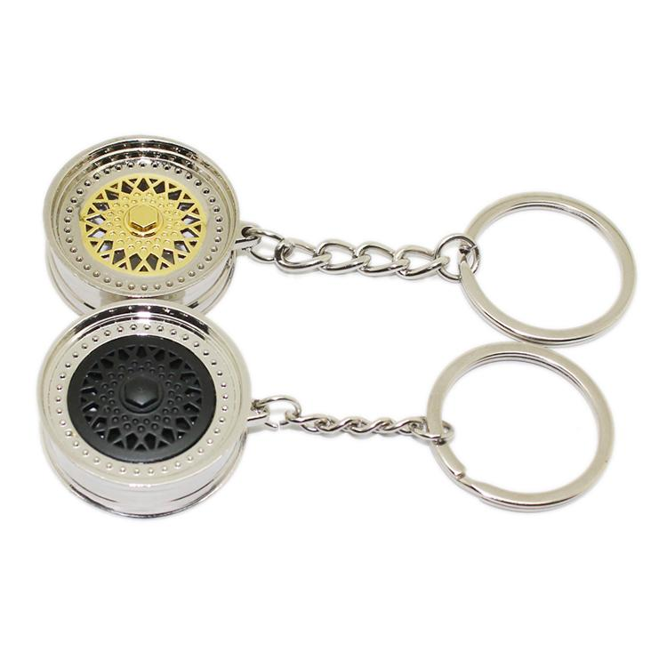 Professional Manufacture Metal Auto Turbo Keychain