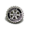 Silver Metal Custom Hard Enamel Rotary Pin