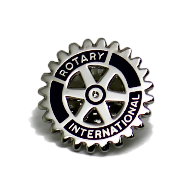 Silver Metal Custom Hard Enamel Rotary Pin