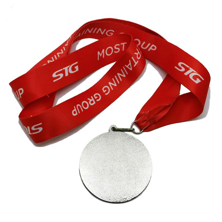 Custom Color Paste Metal Medal With Lanyard