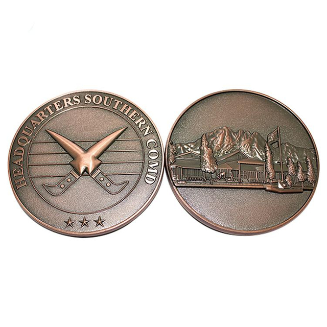 3D Copper Pakistani Metal Custom Challenge Coin