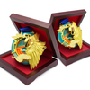 GUGLE Custom Race Medals | Dragon Boat Wave Finisher Medal Gold Enamel