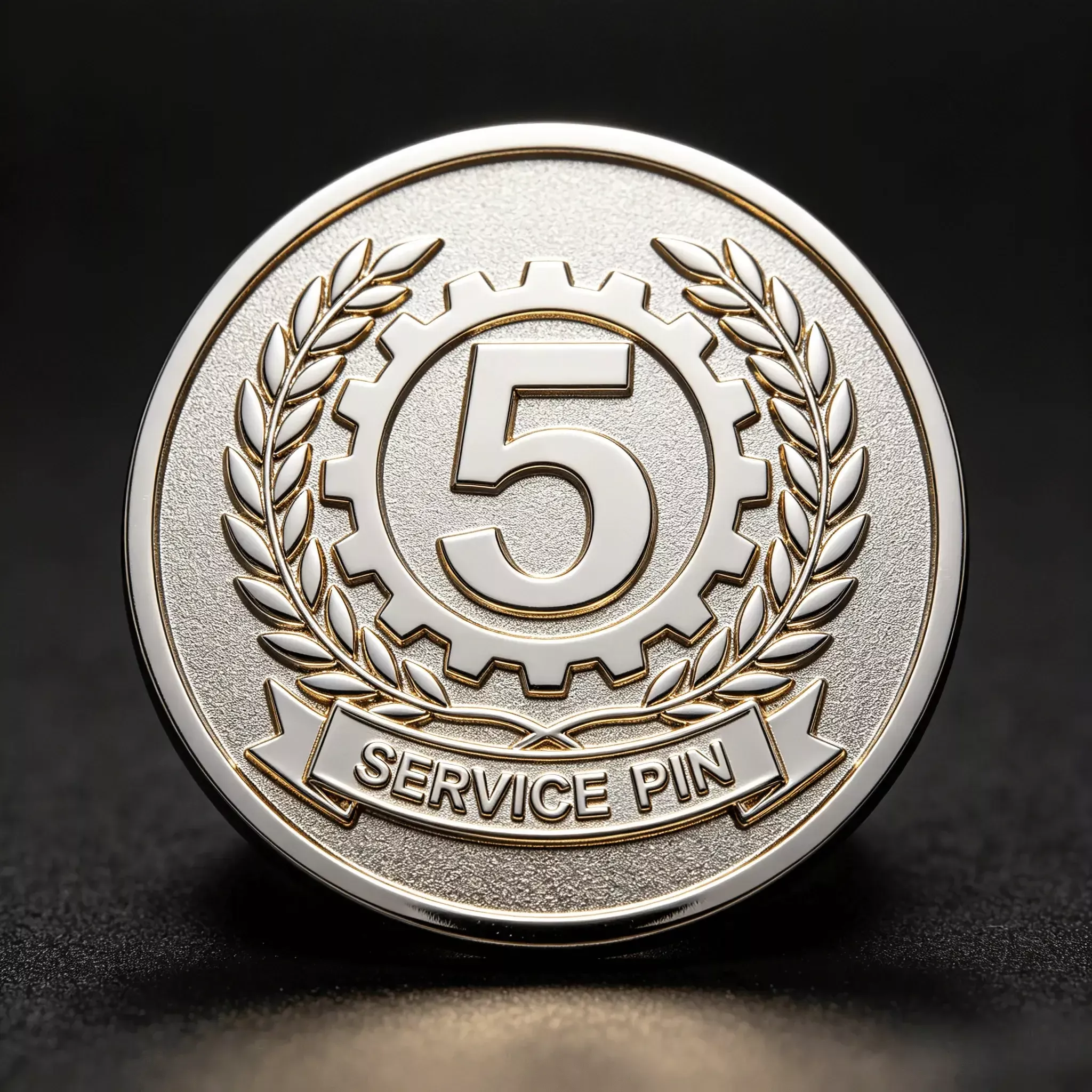 5 years sevice pin badge