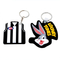 3D Rabbit Soft Rubber PVC Keychain