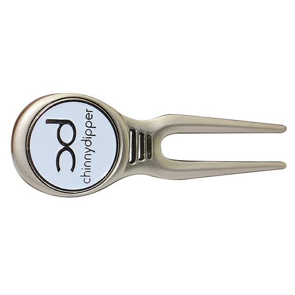 Nickel Plated Custom Logo Golf Divot and Hat Clip