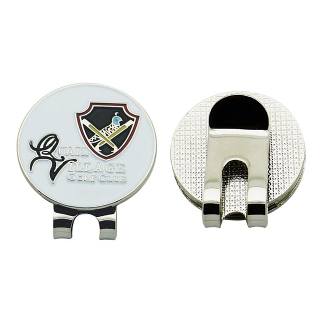 Soft Enamel Custom Logo Metal Golf Hat Clip