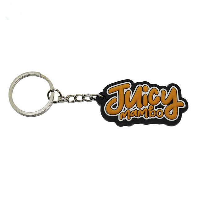 Custom Alphabet Branded Soft PVC Rubber Keychains