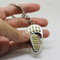 Dual-plating Custom Logo Spinning Metal Keychain