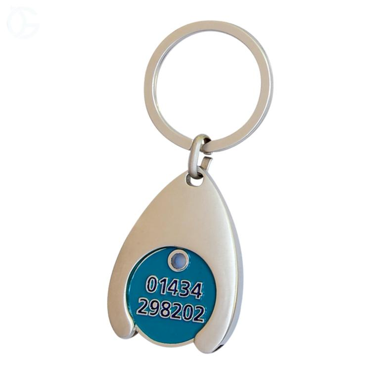 Custom Soft Enamel Metal Trolley Coin Keyring