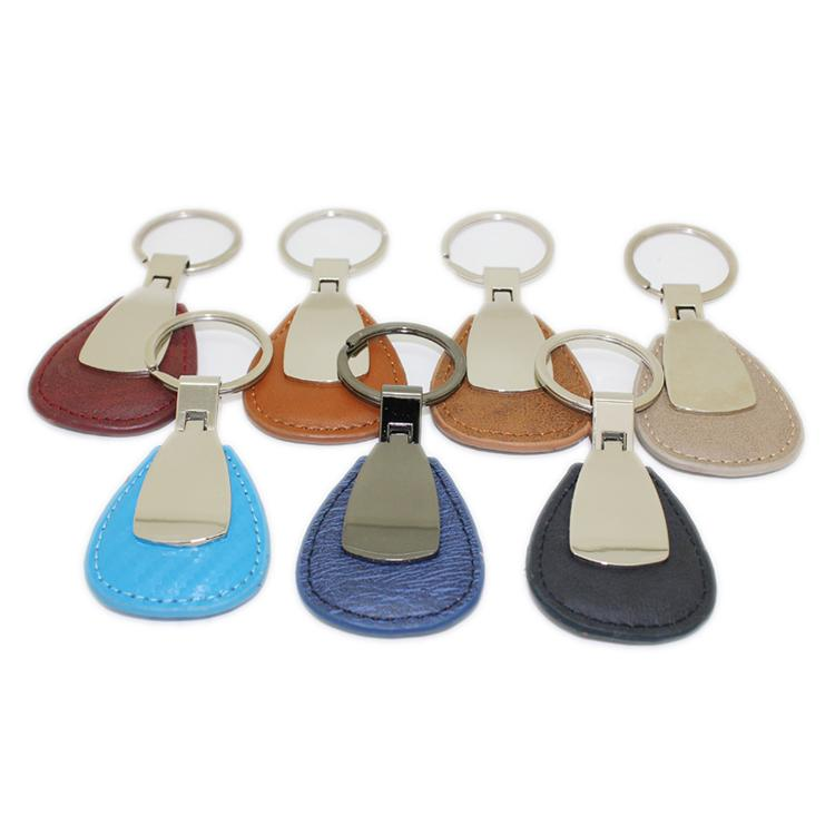 Personalized Logo Printed Blank Leather Key Ring