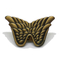 Antique Gold 3D Wing Lapel Pin