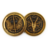 Cool challenge coins with custom 3D metal dual faces - life phoenix and death occult theme