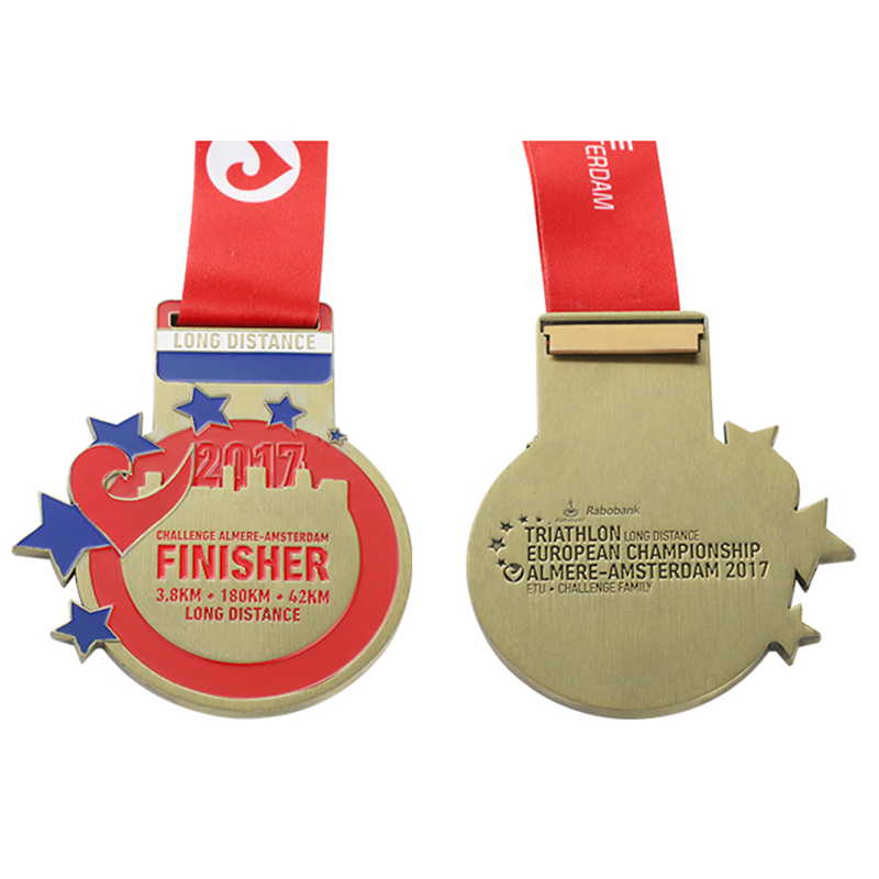 Custom Swimming Skateboarding Baseball Saint Benedict Gold Miraculous Finisher Medals