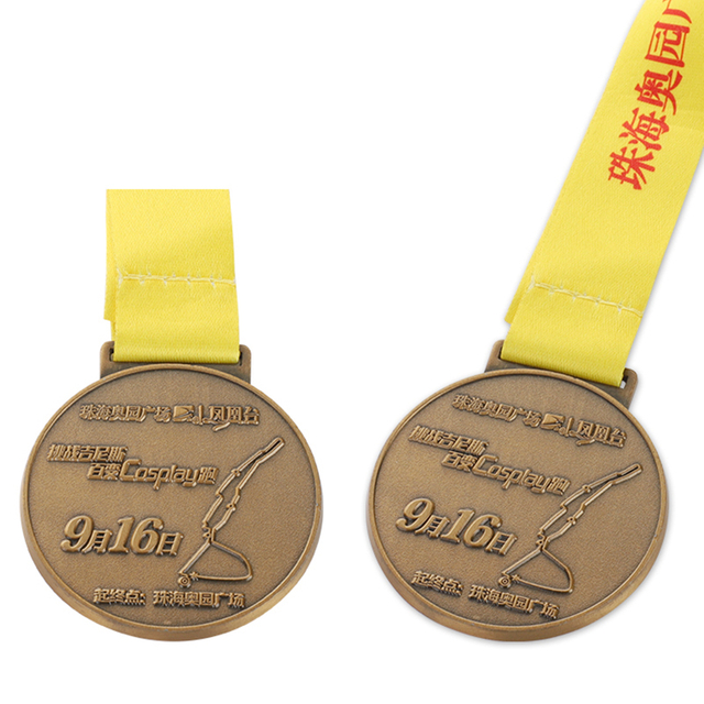 Custom Los Gold Angeles Steamtown Best Half Marathon Majors Medal