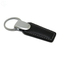 New Matt Silver Metal Blank Leather Keychain