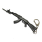 Weapon Mini Gun Model Metal Keychain