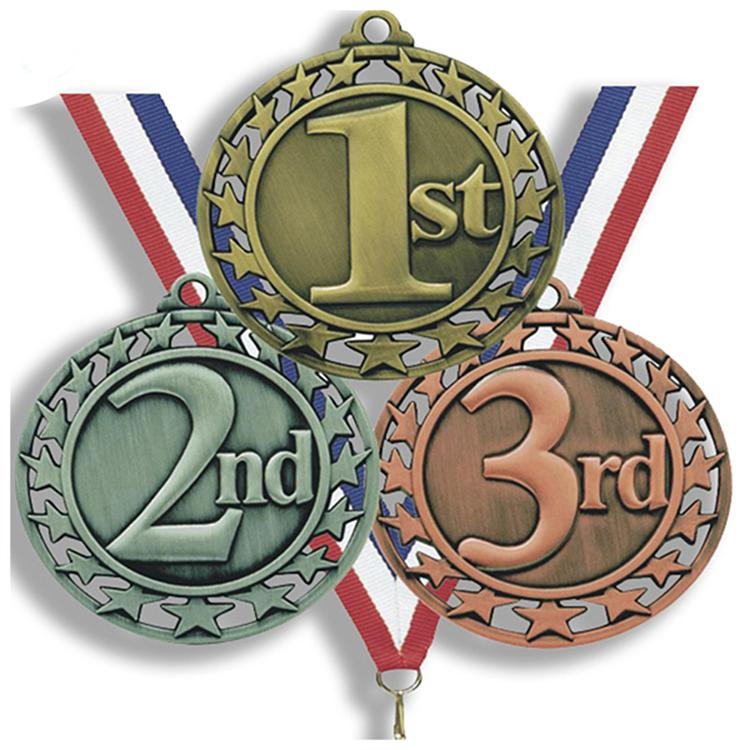 1st 2nd 3rd Souvenir Custom Metal Award Sports Medal