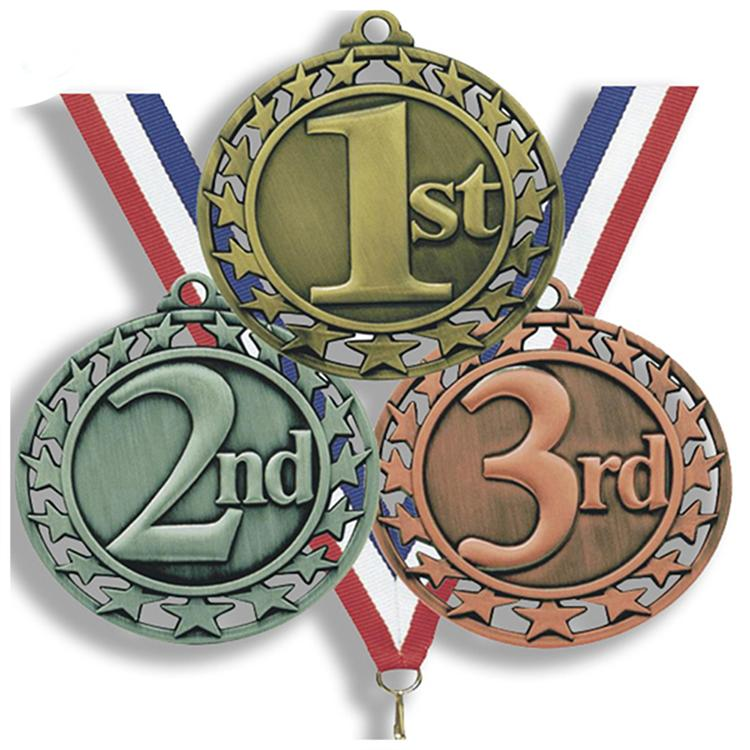 1st 2nd 3rd Souvenir Custom Metal Award Sports Medal