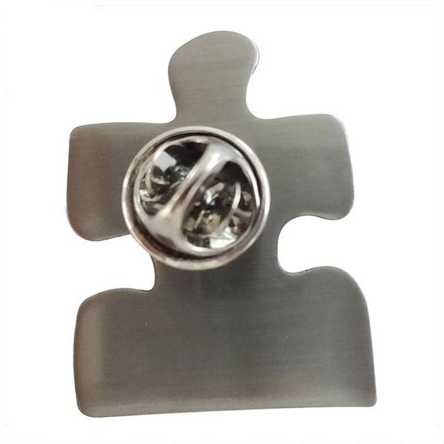 Custom Logo Printing Puzzle Epoxy Done Lapel Pin