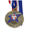 Antique Custom Soccer Soft Enamel Gold Medal