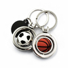 Custom Metal 3D Football Soccer Basketball Keychain 