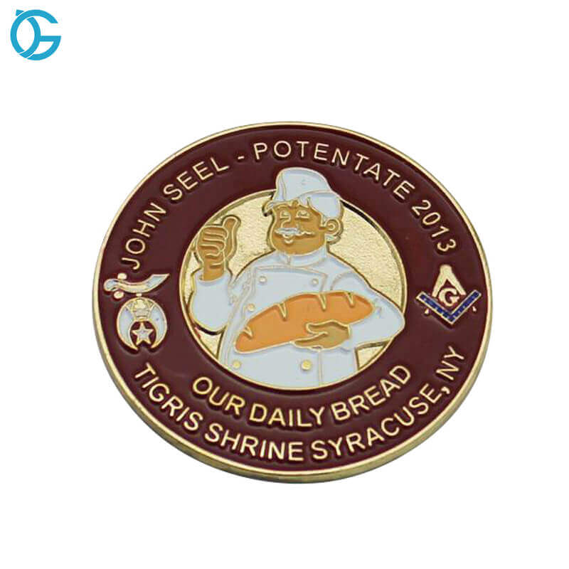 custom-challenge-coin-masonic-shrine-chef-bread-master-design