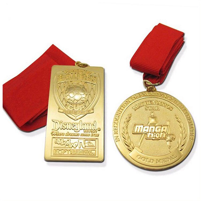 3D Custom Football Soccer Metal Gold Medal