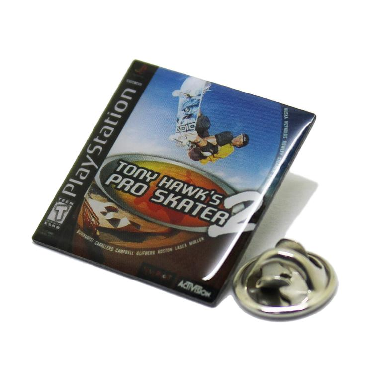 Skater Offset Printing Lapel Pin with Epoxy
